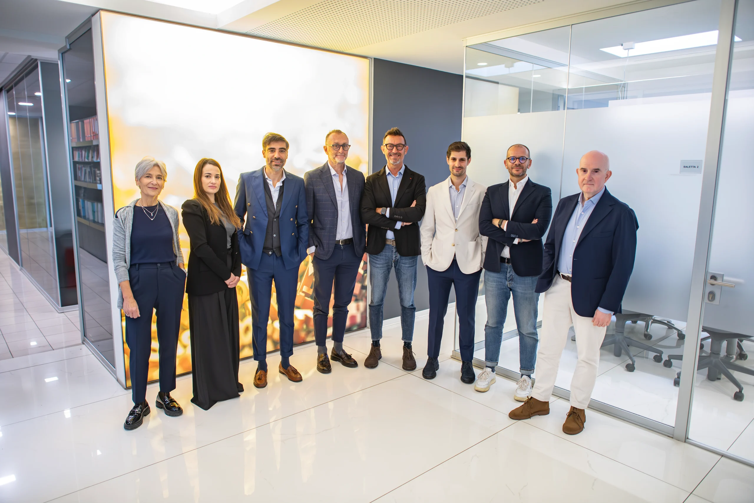 Il team di Studio Eusebi & Associati nella sede di Fano
